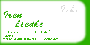iren liedke business card